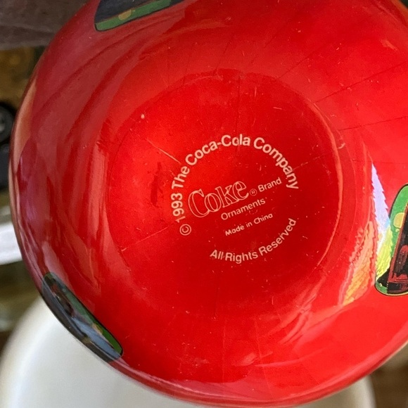 VINTAGE 1993 Coca Cola Christmas Ornament - Picture 2 of 3